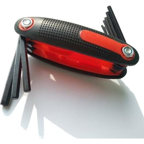 1pcs Archery 9 in 1 Folding Allen Hex Wrench Set Stainless Steel Bow Wrench Outdoor Accessories