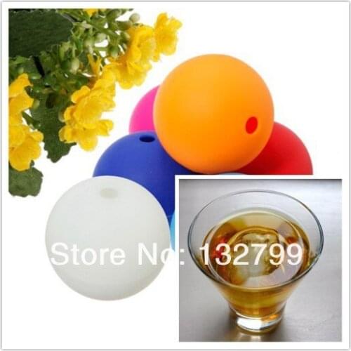 2.5" Silicone Ice Ball Maker Mold Sphere Large Tray Whiskey DIY Mould Bar Party Cool Tool