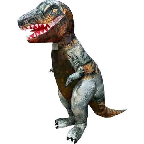 2019 New Arrival Inflatable Dinosaur Costume Halloween Cosplay Costume For Adult T-rex Fantasy Suit