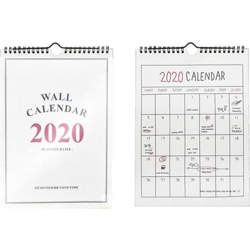 2020 Home Planner Wall Calendar Free-Standing Simple Hanging Desktop Calendar For School Family Planner Perfect New Year Gift
