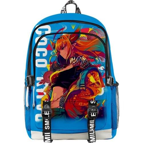 2021 hololive Oxford Cloth Shoulder Backpack 3D Teenagers Girls Kids Boys Large Capacity Travel Backpack school backpack
