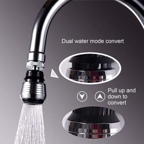 360° Rotatable Faucet Nozzle Faucet Extender Bubbler Kitchen Bathroom Filter Shower Head High Pressure Tap Connector Adapter