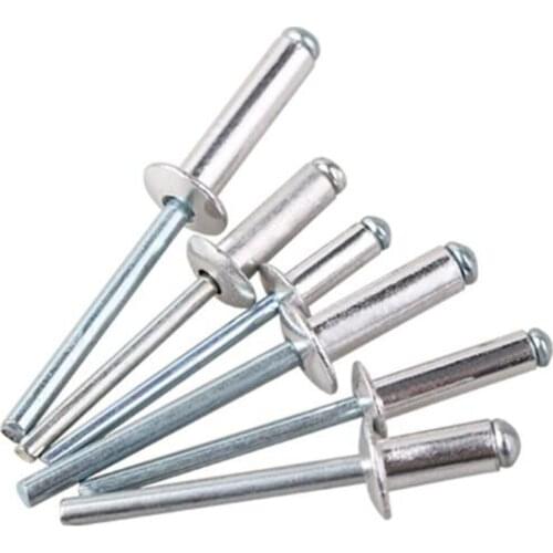 50PCS/Lot M5x8/10/13/16/20/25/30 5mm Aluminum Round Head Type Blind Rivet Cap Screw Type K