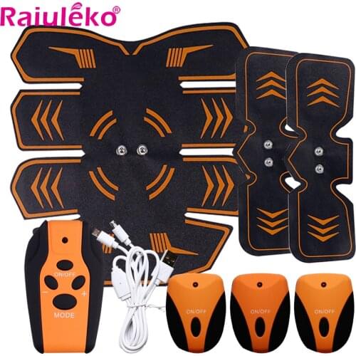 6 Mode Smart Ems Muscle Stimulation Trainer Fitness Abdominal Training Electric Weight Loss Stickers Home Sports Equipment