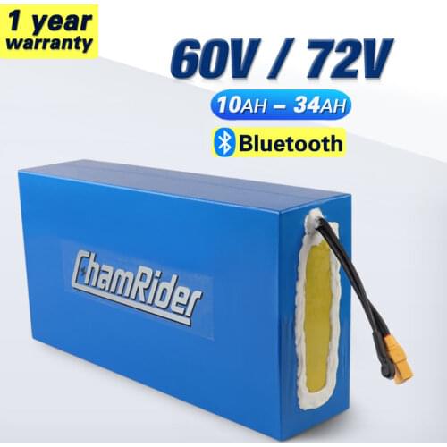 Customized 72V 20AH Ebike Battery 60V 20AH Battery 3000W electric bike battery 1500W Lithium Battery 70A Smart BMS APP Powerful
