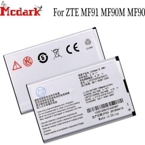 Li3723T42P3h704572 Battery For ZTE MF91 MF90 4G WIFI Router Batterie Bateria Accumulator 2300mAh
