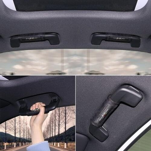 Auto Internal Roof Handrail Cover Car bracket armrest protector for Honda Mugen Power Civic Accord CRV Hrv Jazz Car styling