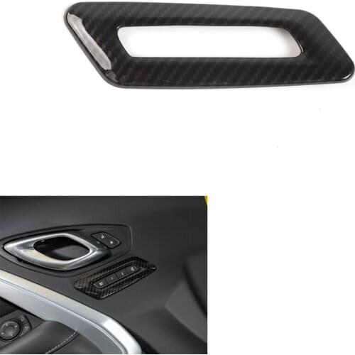 Car Interior Memory Seat Adjust Button Switch Frame Trim Sticker Styling For Chevrolet Camaro 2017+ ABS Accessory