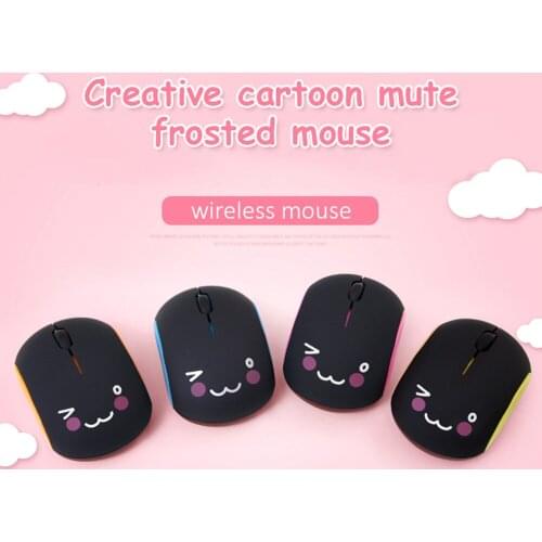 CHYI 2.4G Wireless Mini Mouse Rechargeable USB Optical Computer Silent Mice Cute Cartoon Kids Gaming Mause For Notebook Laptop