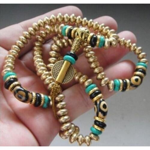 Bracelet en perles bouddhistes tibétains | Pour bouddhisme du Tibet, en cuivre, soucis de prière de bouddha, pour le jour de la