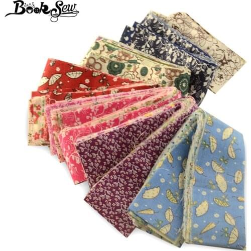 Booksew Printed Flowers 5x100CM Jelly Roll Strips Cotton Fabric 8-9 Pcs/lot Telas DIY Patchwork Cloth Quilting Sewing Craft