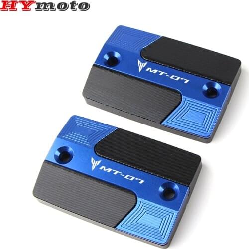 For YAMAHA MT07 MT 07 High Quality New Design Motorcycle Accessories CNC Front Brake Fluid Fuel Reservoir Tank Cap Cover