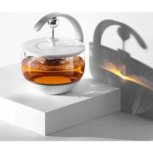 220V Electric Kettle Automatic Touch Screen Control Tea maker Household High Borosilicate Glass Liquid Heater Lntelligent 500ML