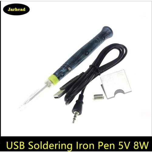 Electric Soldering Iron Mini USB 5V 8W Electric Portable Welding Gun With Indicator Hot Iron Welding High Quality Heating Tool