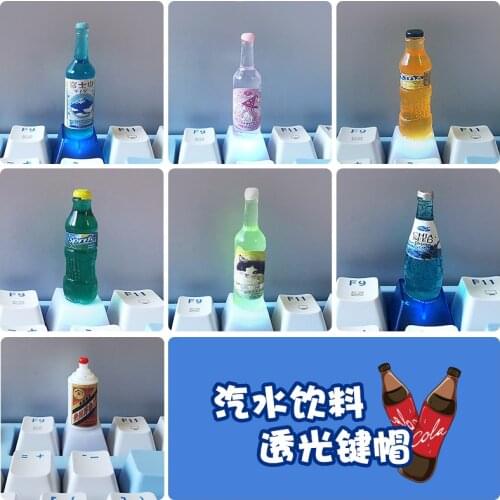 Personality cute three-dimensional translucent decorative keycaps for Gateron Kailh Cherry MX Switches mechanical keyboard DIY