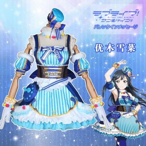 Love Live! Nijigasaki High School Idol Club Yuki Setsuna Cosplay Costume NijigasakiUnit A•ZU•NA Dress Party Role Play Clothing
