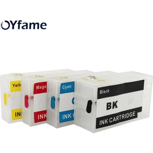 OYfame 2 Set PGI1400 Refillable Cartridge With ARC Chip For Canon MAXIFY MB2010 MB2020 Printer Ink Cartridge with Chip Auto Rest