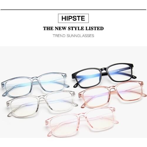 Fashion Crystal Clear Frame Transparent Frame General Acetate Eyeglasses Square Eye Spectacle Clear Lens Fake Glasses Frame