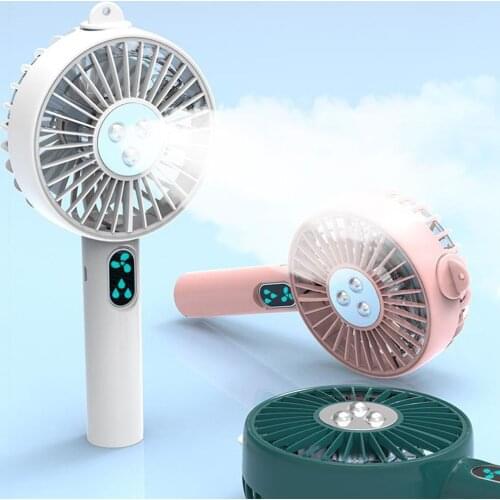 Nano Spray Water Fan Cooling Humidifier USB Charging Portable Mini Handheld Fans Moisturize Face