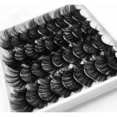 Natural Thick Curly 3D Fake Lashes 18 Pairs Set Soft & Vivid Hand Made Reusable False Eyelashes Extension 120 Sets/Lot DHL Free
