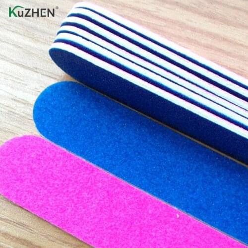 10pcs Professional Nail Files Sandpaper Buffers Slim Crescent Grit Artificial Nail Tips Tools Disposable Cuticle Remover Callus