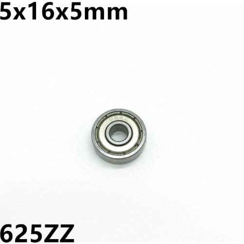 10Pcs 625ZZ 5x16x5 mm Deep groove ball bearing Miniature bearing High quality Advanced High speed 625Z