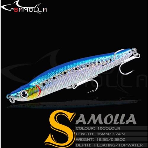 Topwater Pencil Fishing Lure Floating Hard Baits Weights 17g 9.5cm Pesca Whopper Trolling For Carp Fish Tackle Artificial Lures