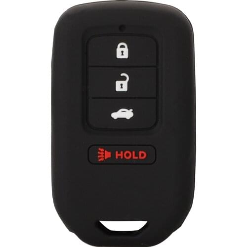 Kutery10x Remote Silicone Car Key Case For Honda Accord Civic Crosstour CR-V Fit Insicht Odyssey Pilot Ridgeline City 4 buttons
