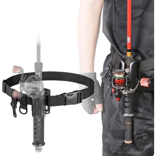 Fishing Rod Belt Adjustable Fishing Waist Belt Fish Rod Belly Support Holder Stand Up Pole Holder For Fishing Accessories