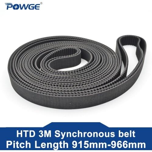 POWGE Arc HTD 3M Timing belt C= 228 231 234 237 width 6/9/15mm Teeth 76 77 78 79 HTD3M synchronous 228-3M 231-3M 234-3M 237-3M
