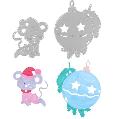 Christmas Bell and Mice Metal Cutting Dies New Stencils for DIY Scrapbooking Ablum Photo Paper Card Craft Fun Decoration