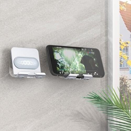 Universal Mobile Phone Holder Stand Rotation Strong Adhensive Tablet Bracket Phone Pad For Bathroom Toilet Bedside Wall