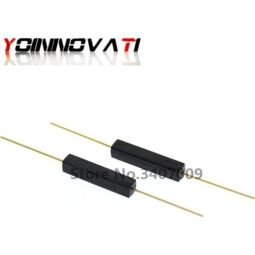50 PCS Plastic Type Reed Switch 2 * 14 Normally Open Magnetic Control Switch GPS-14A Anti-Vibration/Damage Contact For Sensors