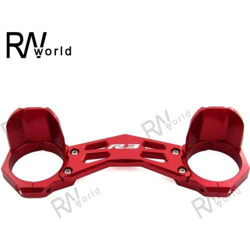 YZFR3 YZFR25 2014-2018 Motorcycle CNC Front Shock Fork Brace Balance Clamp Bracket For YAMAHA 2015 2016 2017 YZF R3 R25 YZF-R3