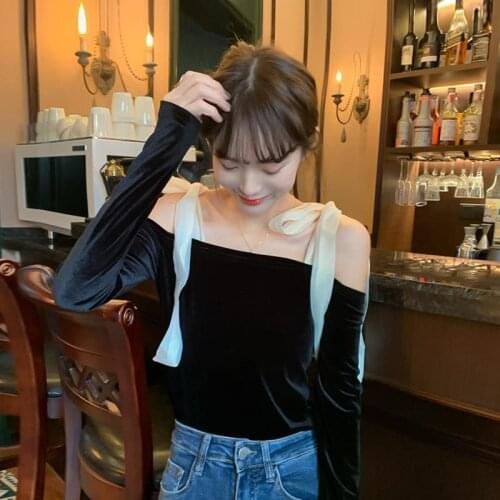 Woman TShirts 2021 Spring Bow Collar T-shirt Womens Top Crop Top Mujer Camisetas