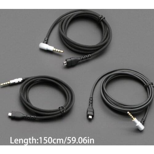 1 x Replacement Stereo Audio Cable Extension Cord for SteelSeries Arctis 3 5 7 9X Pro Wireless Gaming Headphone Headset