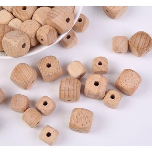 10PCS Natural Wooden Beads Round Beads for DIY Jewelry Making Home Decoration