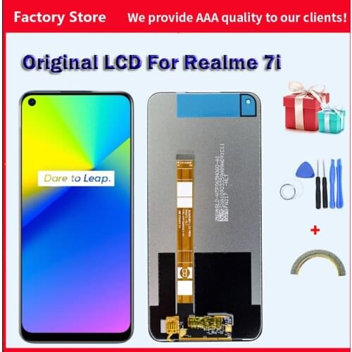 100% Original LCD For Realme 7i LCD Display Screen For RMX2103 Snapdragon 662 LCD Display Screen Digitizer Repair Parts