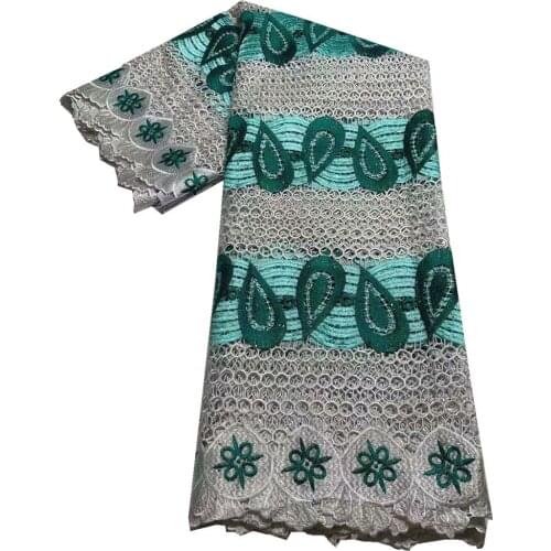 African Cord Lace Fabric nigerian Lace Fabric With Embroidered Water Soluble Lace Fabric High Quality Nigerian Lace DF-160