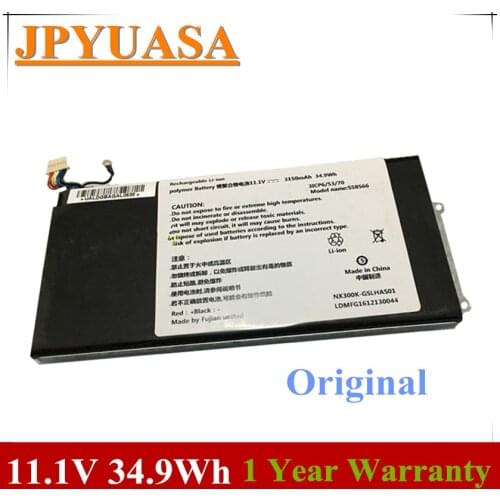 7XINbox 11.1V 34.9Wh 3150MAH Original SSBS66 Laptop Battery for hasee NX300L series NX300L-3S1P