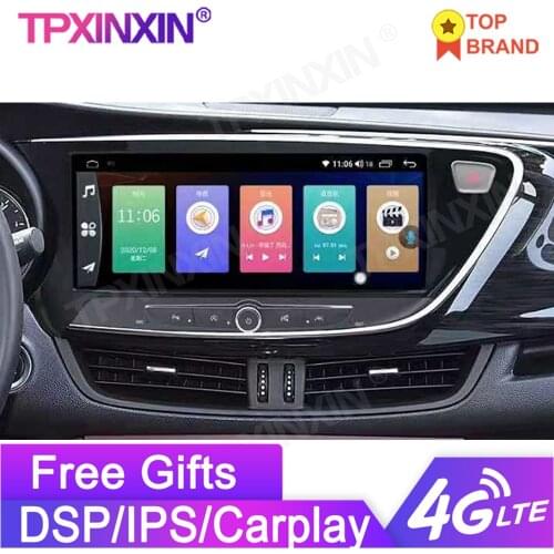 For Buick ENVISION 2014-2017 Android 10 4+64GB Car GPS Navigation Player Auto Radio Tape Recorder Head Unit Stereo DSP 4G LTE