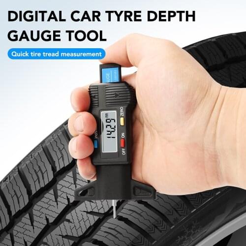 Digital Car Tire Tread Depth Gauge For audi a4 b5 megane 3 tucson renault clio 2 alfa romeo 159 audi q7 megane 2