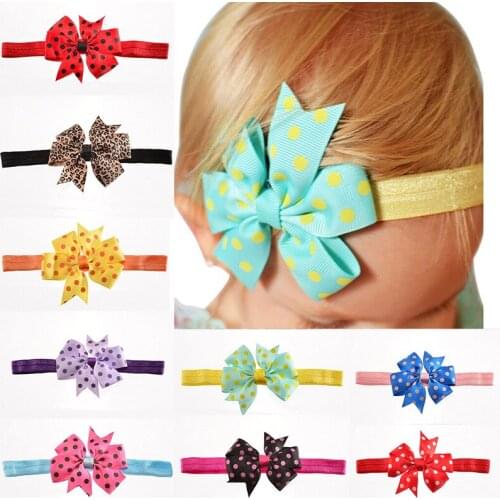 Baby Headbands Speck Multicolor Bowknot Baby Girl Hair Accessories Girl Headband Cute Hair Band Newborn Floral Headband