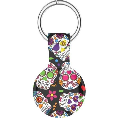 For Apple Airtags Location Trackers Case Silicone Protector Cover With Keychain For AirTags Shockproof Anti-scratch Anti-fall