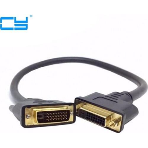 DVI -D DVI D Dual Link Male Digital 24+1 to DVI 24+1 Female VIDEO Extension Cable 50cm for Monitor Projector