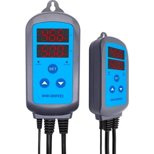 Inkbird IHC-200 Pre-wired Digital Dural Stage Humidity Controller, Dehumidification Humidifaction Control for Humidifier and Fan