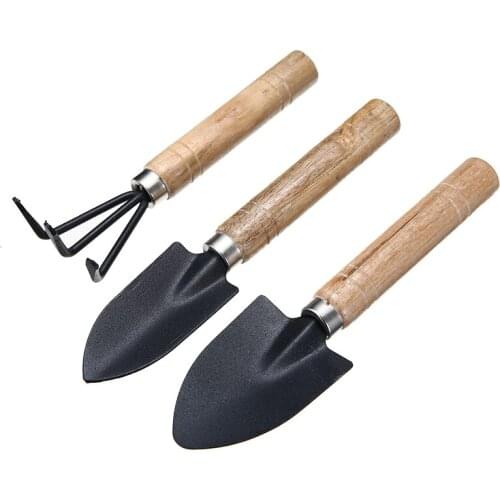 Hot Sale Home Gardening Plants Tool Set Balcony Home-grown Mini Digging Suits Three-piece Shovel Rake Garden Tools