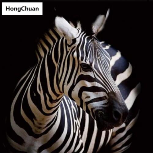 Zebra Mural 5D DIY Square/Round Diamond Painting Mosaic Cross Embroidery Handicraft Home Decoration Christmas Gift New Year