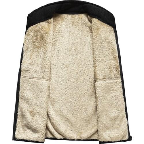 Cashmere Men' Sleeveless Vest Jackets Winter Fashion Wool Vest Male Cotton-Padded Vests Coats Men Warm Waistcoats Clothing 8XL