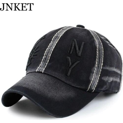 JNKET Statue of Liberty Embroidery Mens Leisure Cap Baseball Cap Outdoor Sports Sunhat Washed Cotton Hat